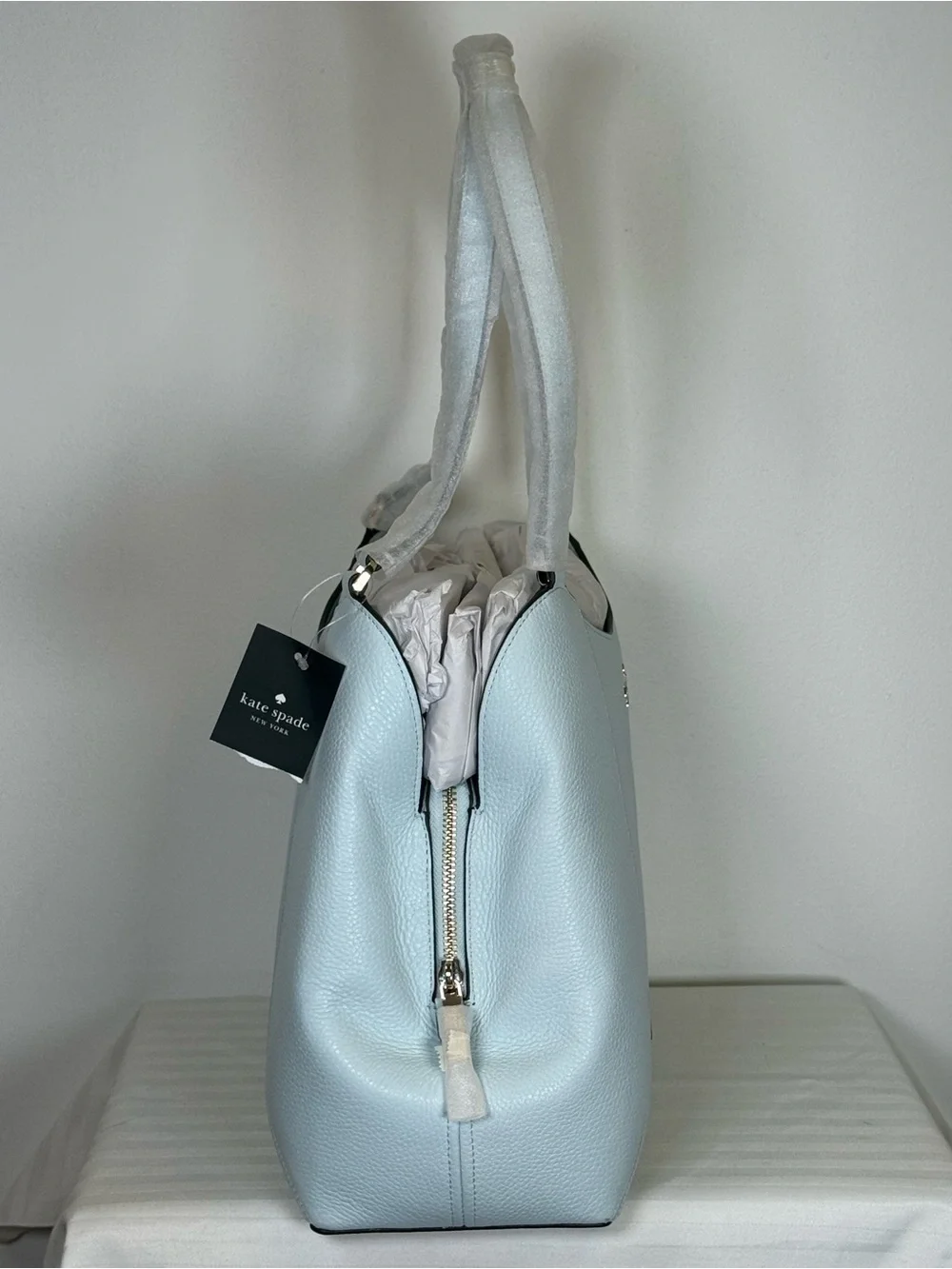 New! Kate Spade ‘Lena’ Large Triple Compartment Pebbled Leather Shoulder Bag